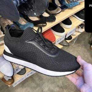 Black Knit Women's Sneakers